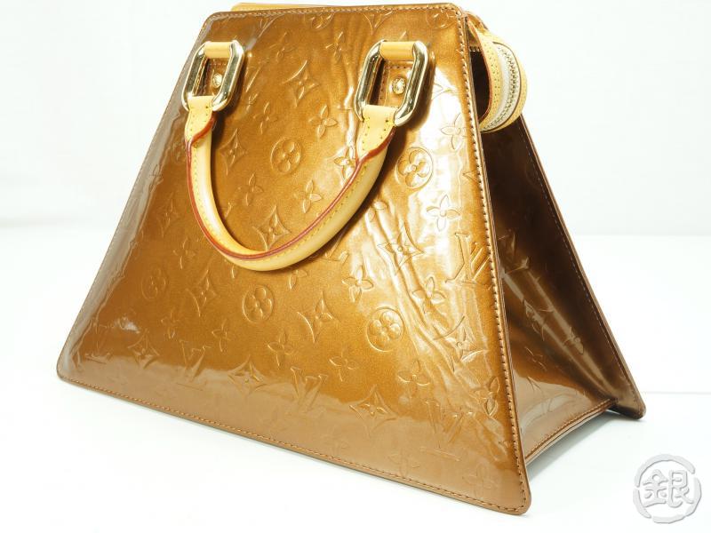 AUTHENTIC PRE-OWNED LOUIS VUITTON LV VERNIS BRONZE FORSYTH GM HAND BAG | GINZA-JAPAN Online Shop