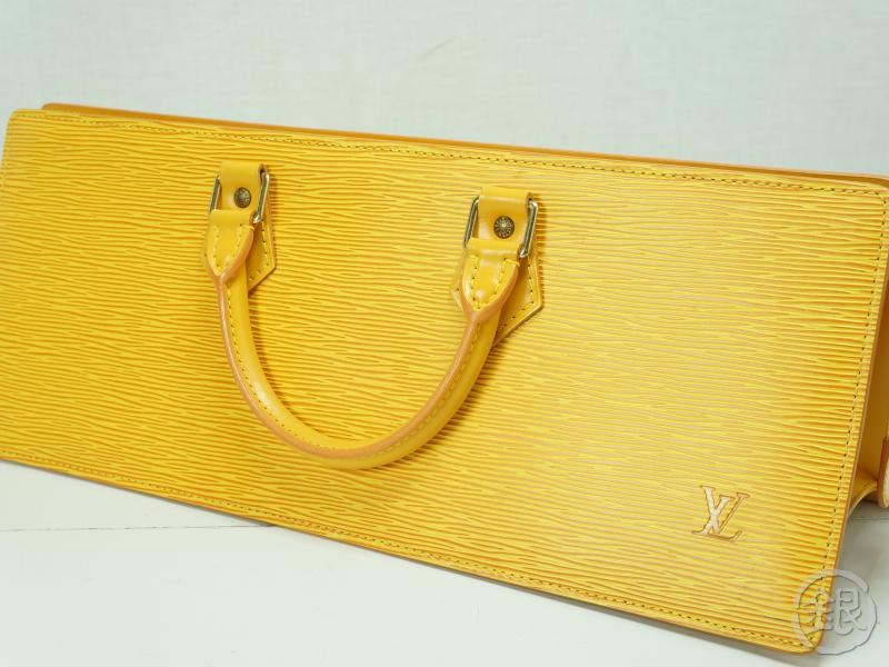 AUTHENTIC PRE-OWNED LOUIS VUITTON LV EPI JAUNE YELLOW SAC TRIANGLE HAND BAG PURSE M52099 | GINZA ...
