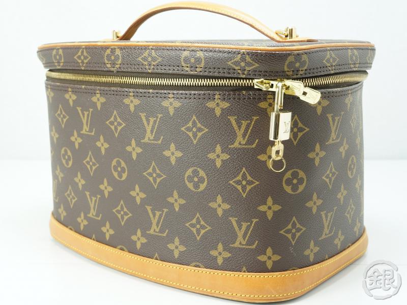 Louis Vuitton Vanity-case Brown Leather Cloth ref.42279 - Joli Closet