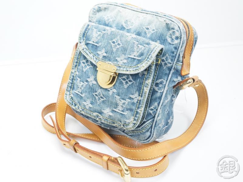 Authentic Pre Owned Louis Vuitton Monogram Denim Camera Bag Crossbody Shoulder Bag M95348 142664
